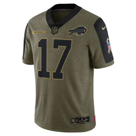 Buffalo Bills Tröjor Josh Allen 17 Nike 2021 Salute to Service - Herr Buffalo Bills Tröjor Josh Allen 17 Nike 2021 Salute to Service - Herr
